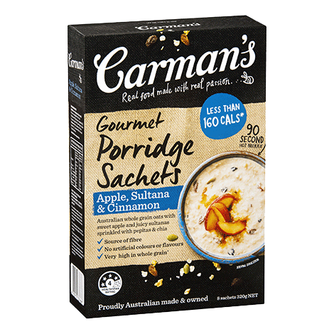 Apple, Sultana & Cinnamon Gourmet Porridge Sachets