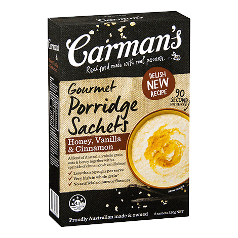 Honey, Vanilla & Cinnamon Gourmet Porridge Sachets