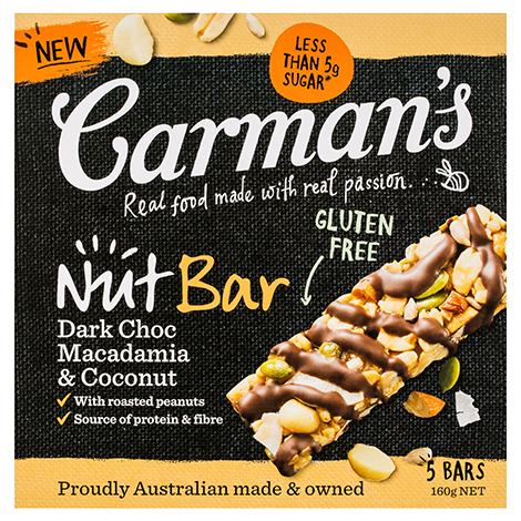Dark Choc Macadamia & Coconut Nut Bars