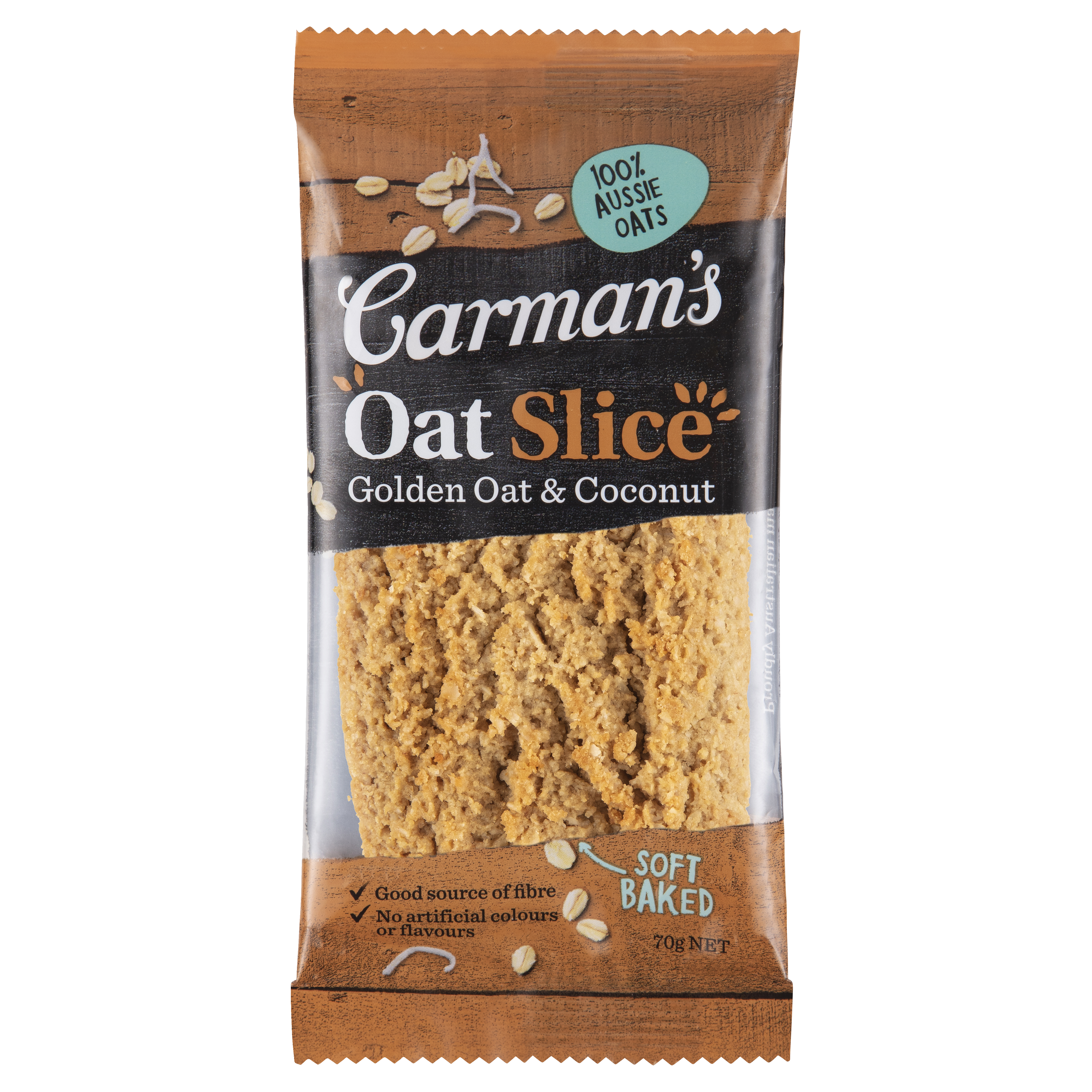 Golden Oat & Coconut Oat Slice 70g