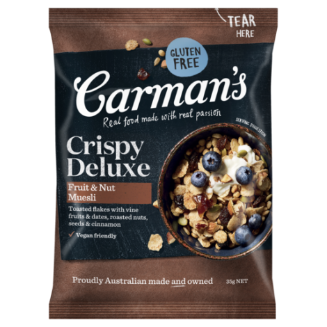 Crispy Deluxe Fruit & Nut Muesli Sachets 35g