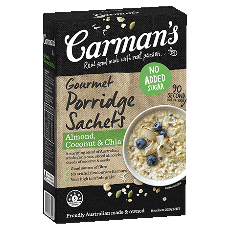 Almond, Coconut & Chia Gourmet Porridge Sachets