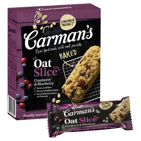 Cranberry & Blueberry Oat Slice