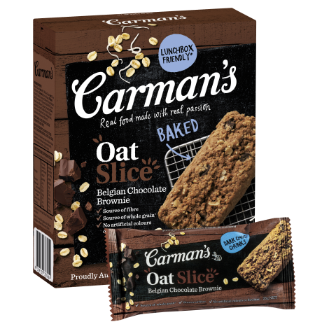 Belgian Chocolate Brownie Oat Slice