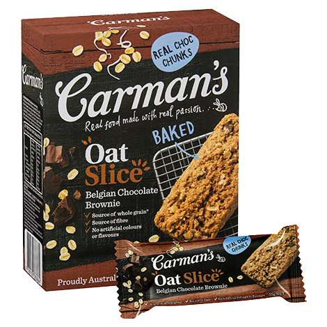 Belgian Chocolate Brownie Oat Slice