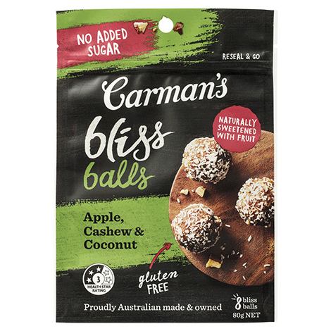 Apple, Cashew & Coconut Bliss Balls
