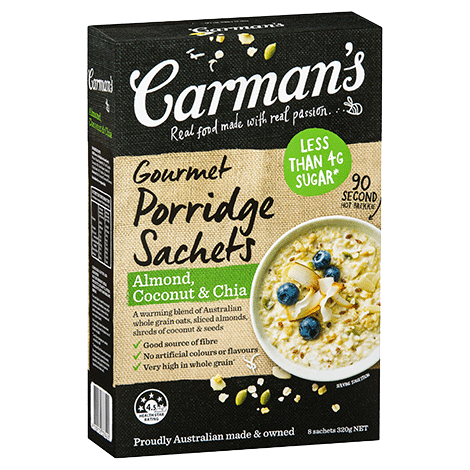 Almond, Coconut & Chia Gourmet Porridge Sachets