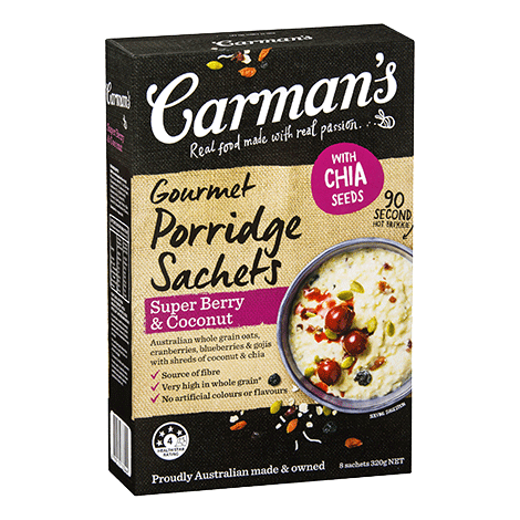 Super Berry & Coconut Gourmet Porridge Sachets