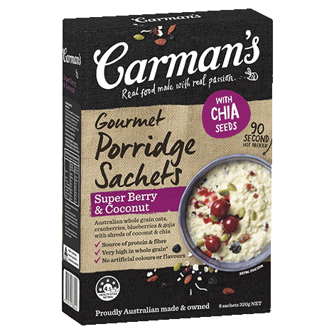 Super Berry & Coconut Gourmet Porridge Sachets