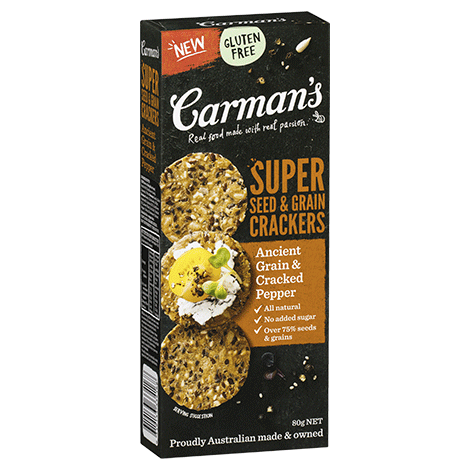 Ancient Grain & Cracked Pepper Super Seed & Grain Crackers