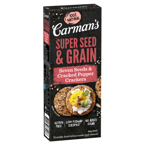 Seven Seeds & Cracked Pepper Super Seed & Grain Crackers