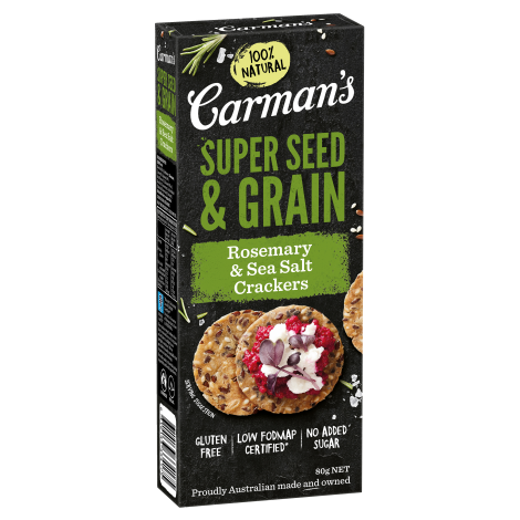 Rosemary & Sea Salt Super Seed & Grain Crackers