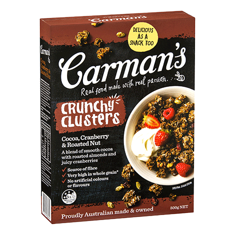 Cocoa, Cranberry & Roasted Nut Crunchy Clusters
