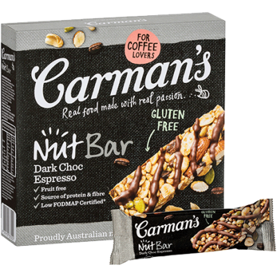 Dark Choc Espresso Nut Bars
