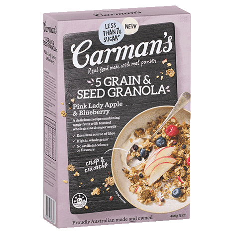 Pink Lady Apple & Blueberry 5 Grain & Seed Granola