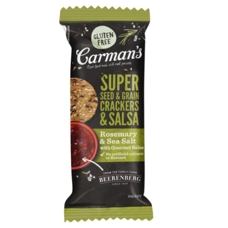 Super Seed & Grain Crackers with Gourmet Salsa