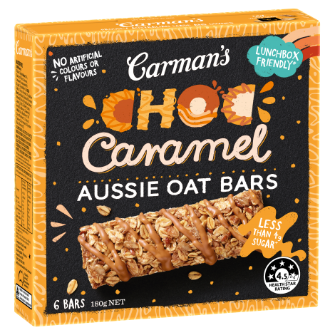 Choc Caramel Aussie Oat Bars